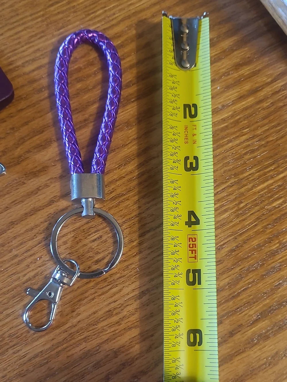 Harry Potter Universal Studios Keychain & Purple Braided Leather Keychain